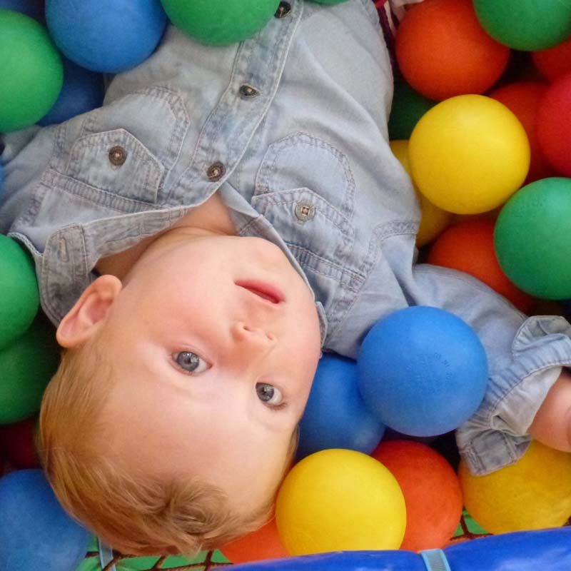 Playpen balls everywhere