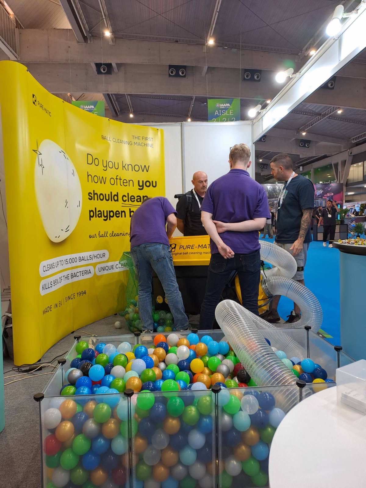 Some of the team at an exhibit