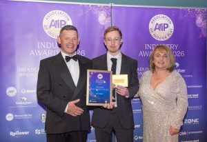 Paul and Max celebrates win after awards night at the AIP Awards
